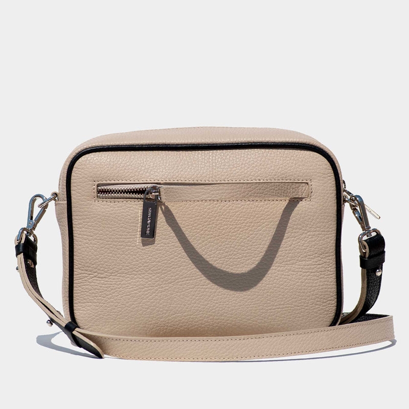 Grained Leather Malay Crossbody Bag
